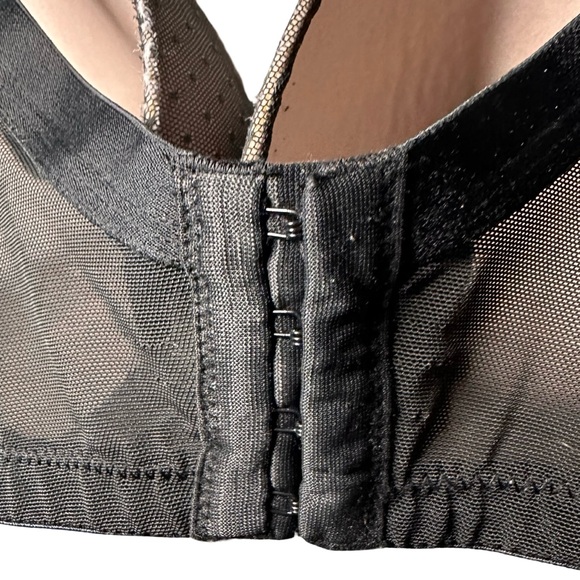 Cacique 40DDD Lightly Lined Boost Balconette With Lace pink and black lace bra - Picture 6 of 12